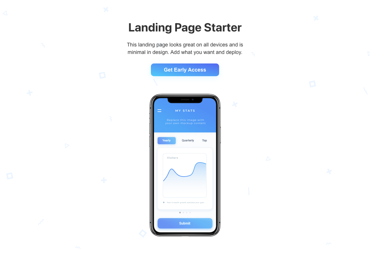 Gatsby Starter Landing Page screenshot