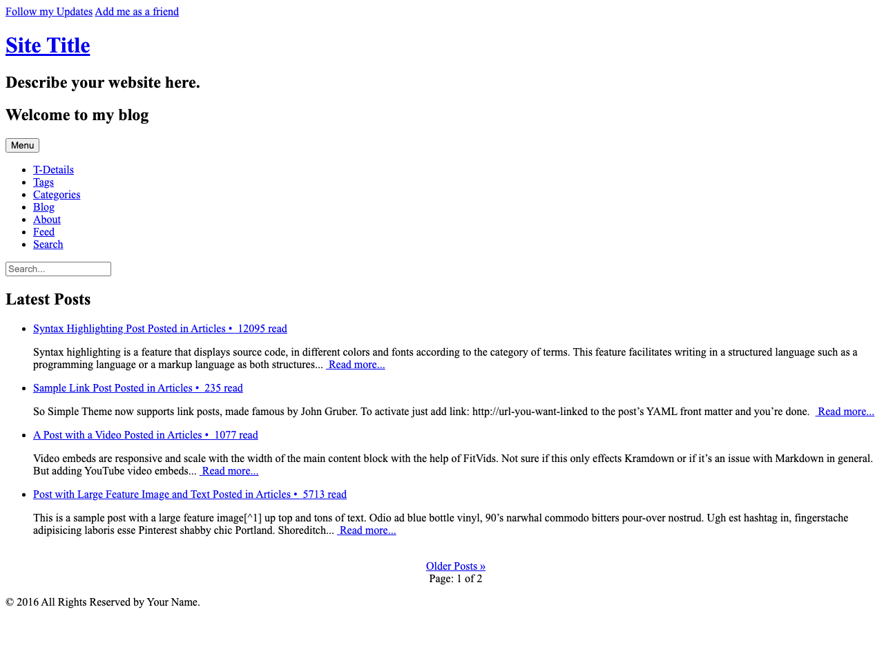 HMFAYSAL Theme screenshot