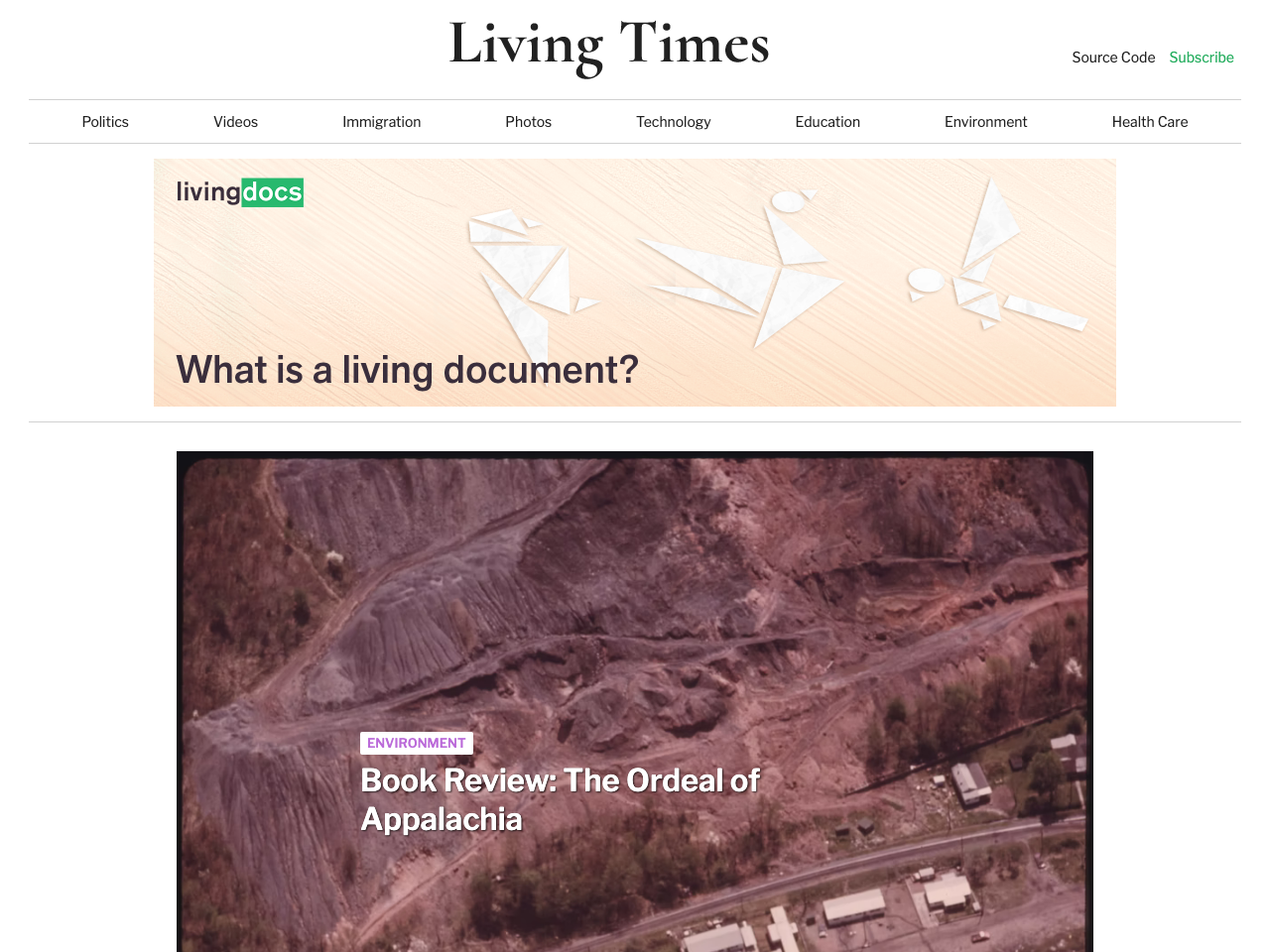 Gatsby Magazine Example screenshot