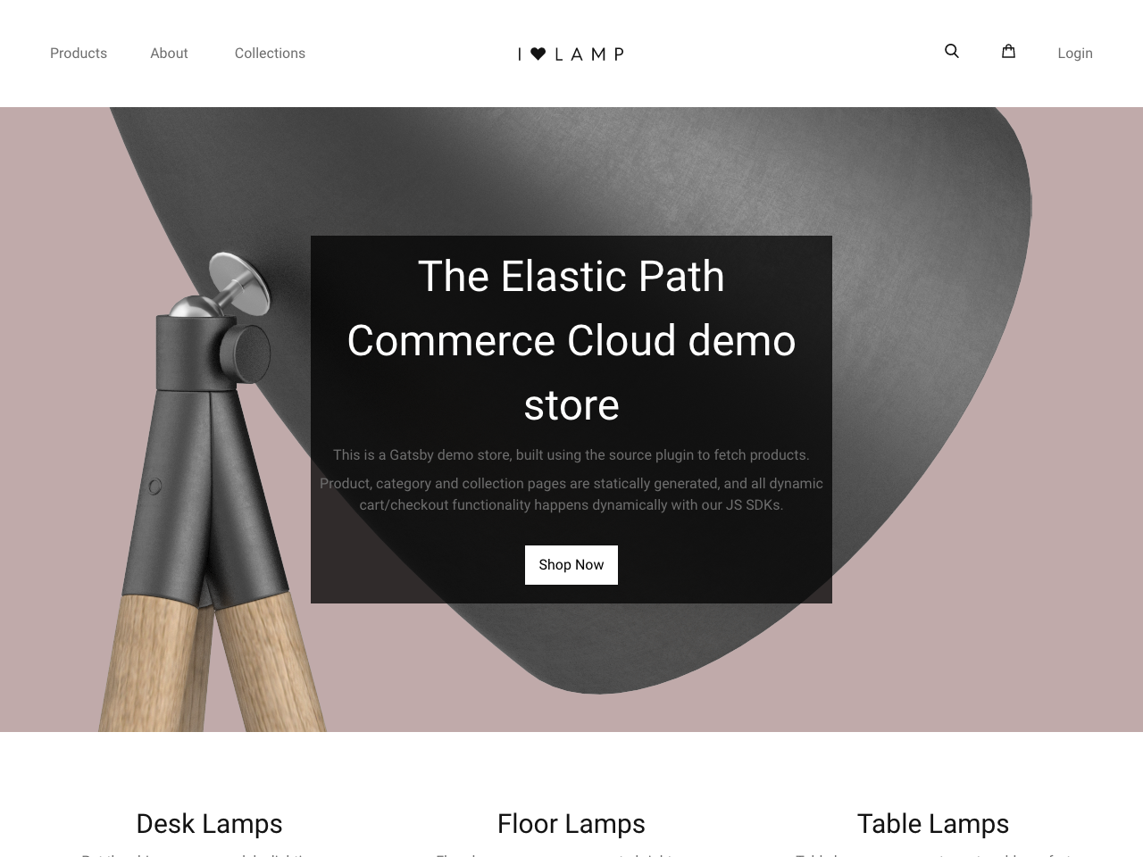 Moltin ecommerce starter screenshot