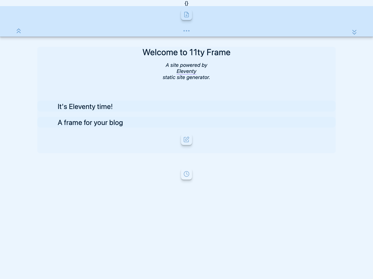 11tyFrame screenshot