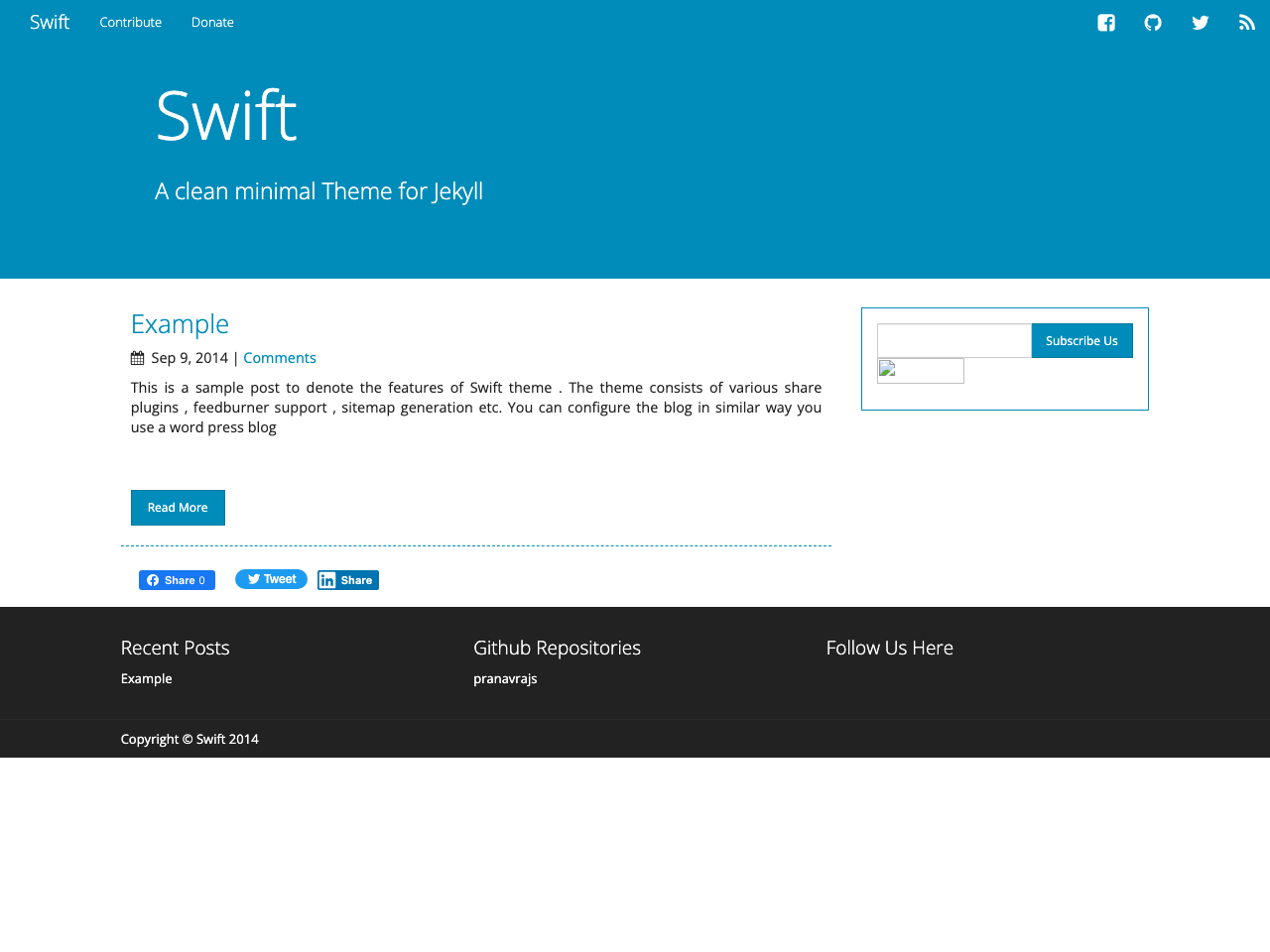 Swift screenshot