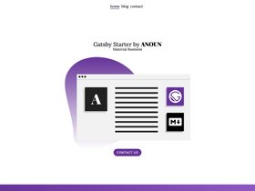 Gatsby Material Business Markdown screenshot