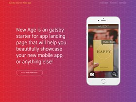 Gatsby Starter Newage screenshot