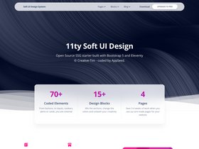 Eleventy Soft UI Design screenshot