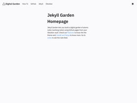 Jekyll Garden screenshot