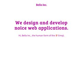 Gatsby Starter Portfolio Bella screenshot