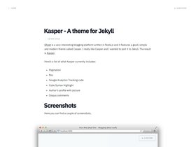 Kasper screenshot
